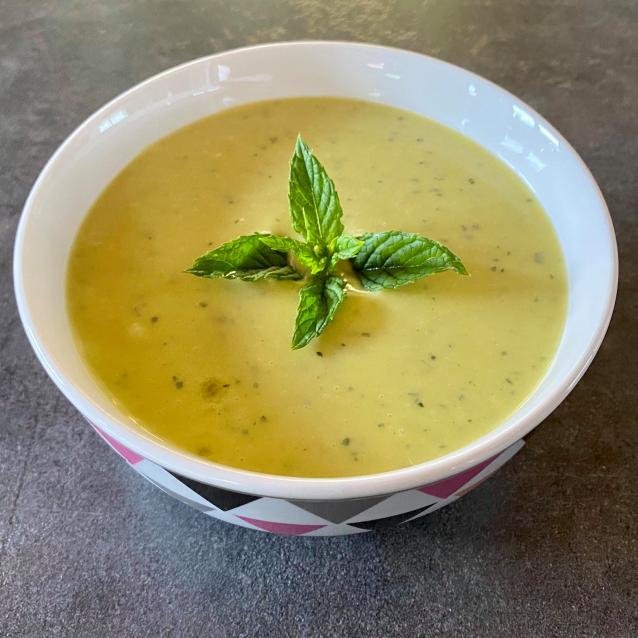 Soupe froide courgette